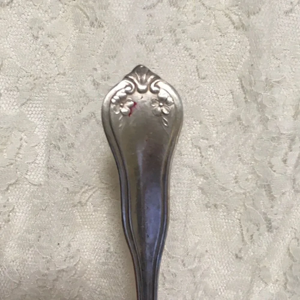 Vintage Rogers Mayflower Serving Fork Ornate Serving Fork 7.5